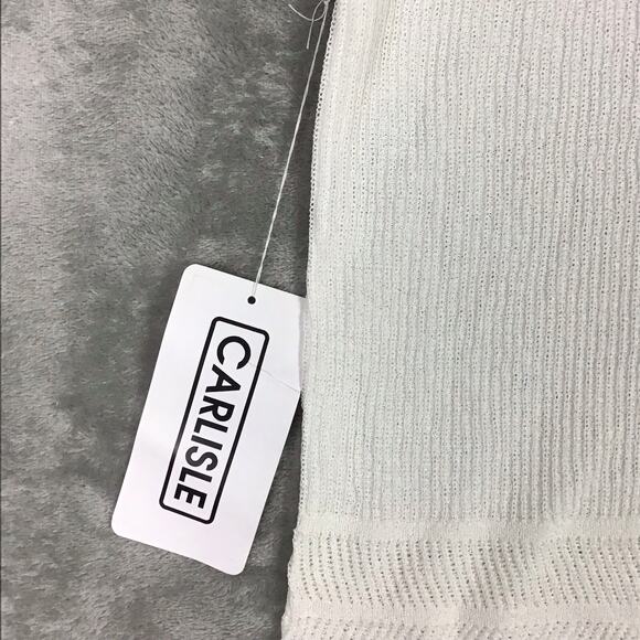 Carlisle Collection Women’s XL White Knit Tank Top Sleeveless Pullover Sweater - Picture 3 of 11